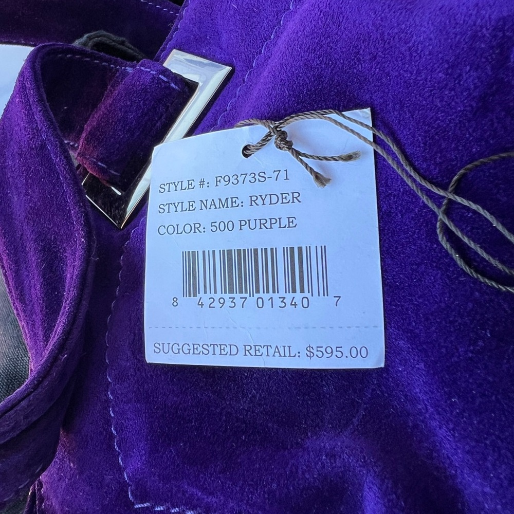 Kooba Vibrant Purple Suede Handbag - Picture 6 of 8